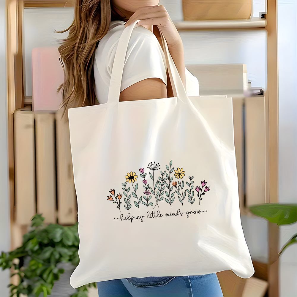 Grow Bag - กระเป๋าโท้ตพิมพ์ลายสองด้าน 