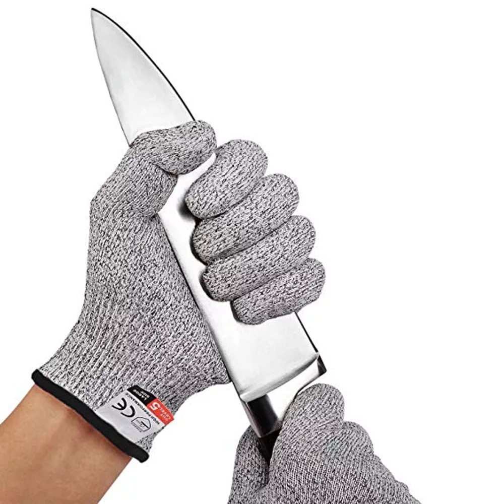 Garden Gloves - ถุงมือกันบาด ถุงมือป้องกันการบาดระดับสูงสีเทา สำหรับงานสวน ครัว และงานทั่วไป