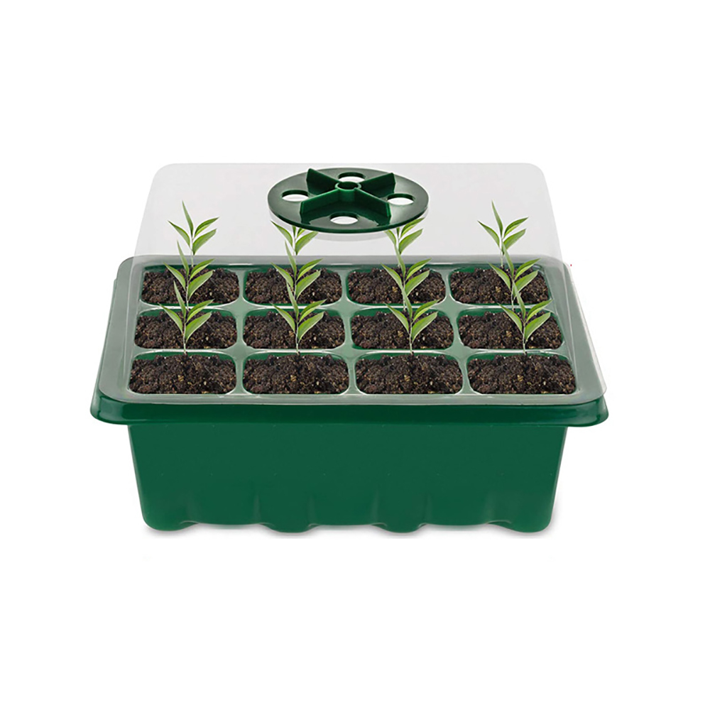 Seed Starter Tray - ถาดเพาะเมล็ดพร้อมไฟ Grow ชุดเพาะเมล็ดเริ่มต้นพร้อมฝาโดมความชื้นถาดเพาะต้นไม้ในร่ม