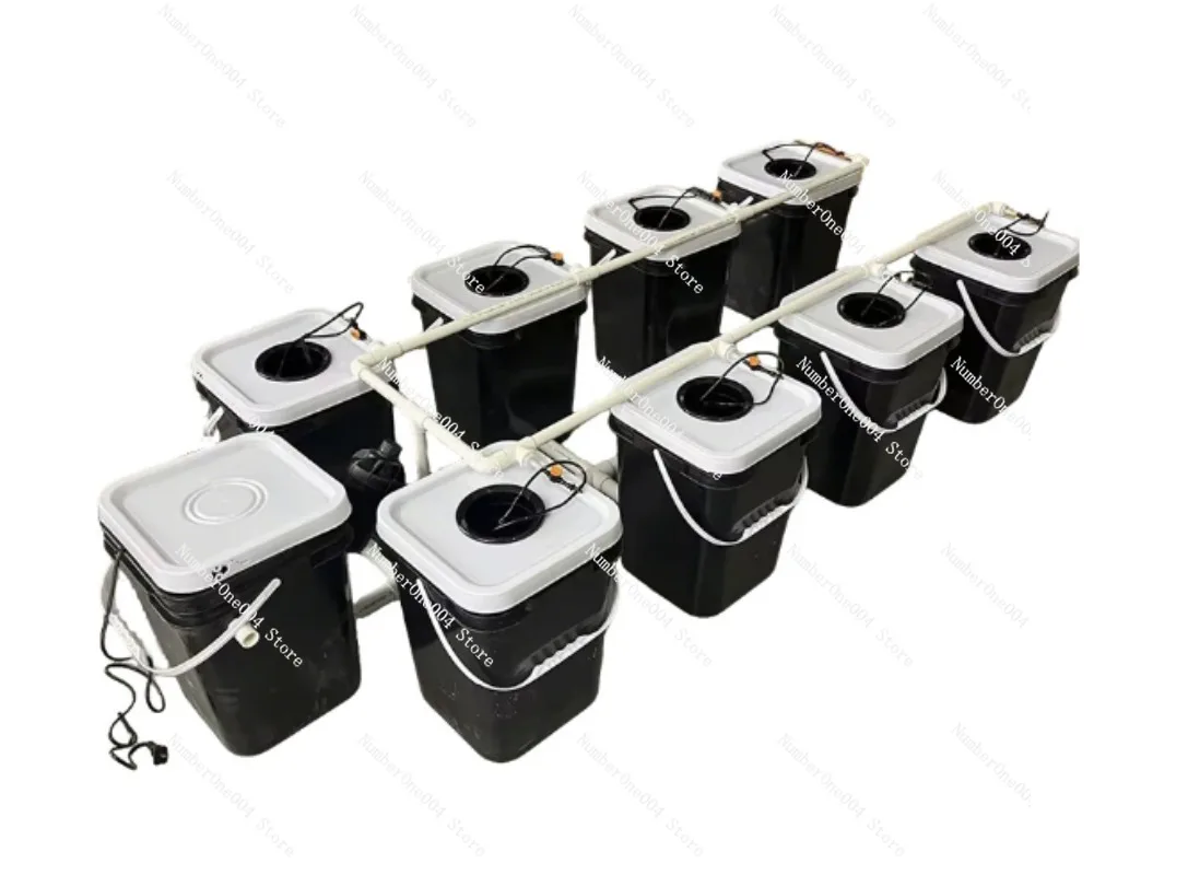 Hydroponic Kit - ชุดปลูกพืชไฮโดรโปนิกส์แบบระเบียงบ้าน RDWC, ระบบปลูกแบบไร้ดิน 4+1 และ 8+1