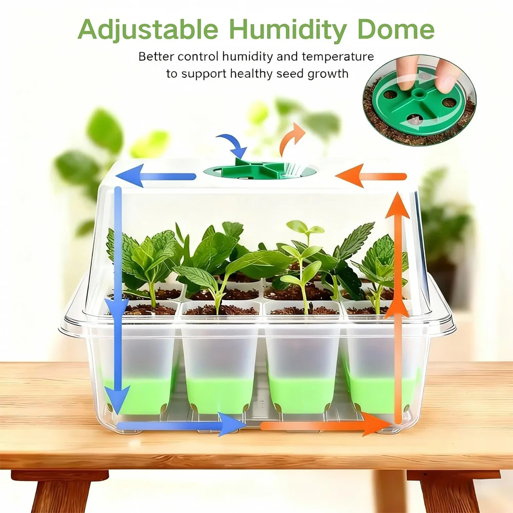 ถาดเพาะกล้า 12 ช่อง พร้อมฝาครอ - Seed Starter Tray บทวิจารณ์และราคา