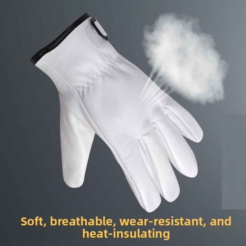 ถุงมือทำงานหนังแกะคู่หนึ่ง สำห - Garden Gloves บทวิจารณ์และราคา