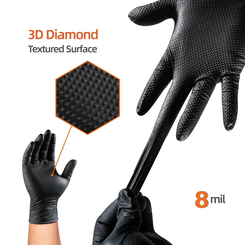 ถุงมือไนไตรล์สีดำแบบหนา 8 มิล  - Garden Gloves บทวิจารณ์และราคา