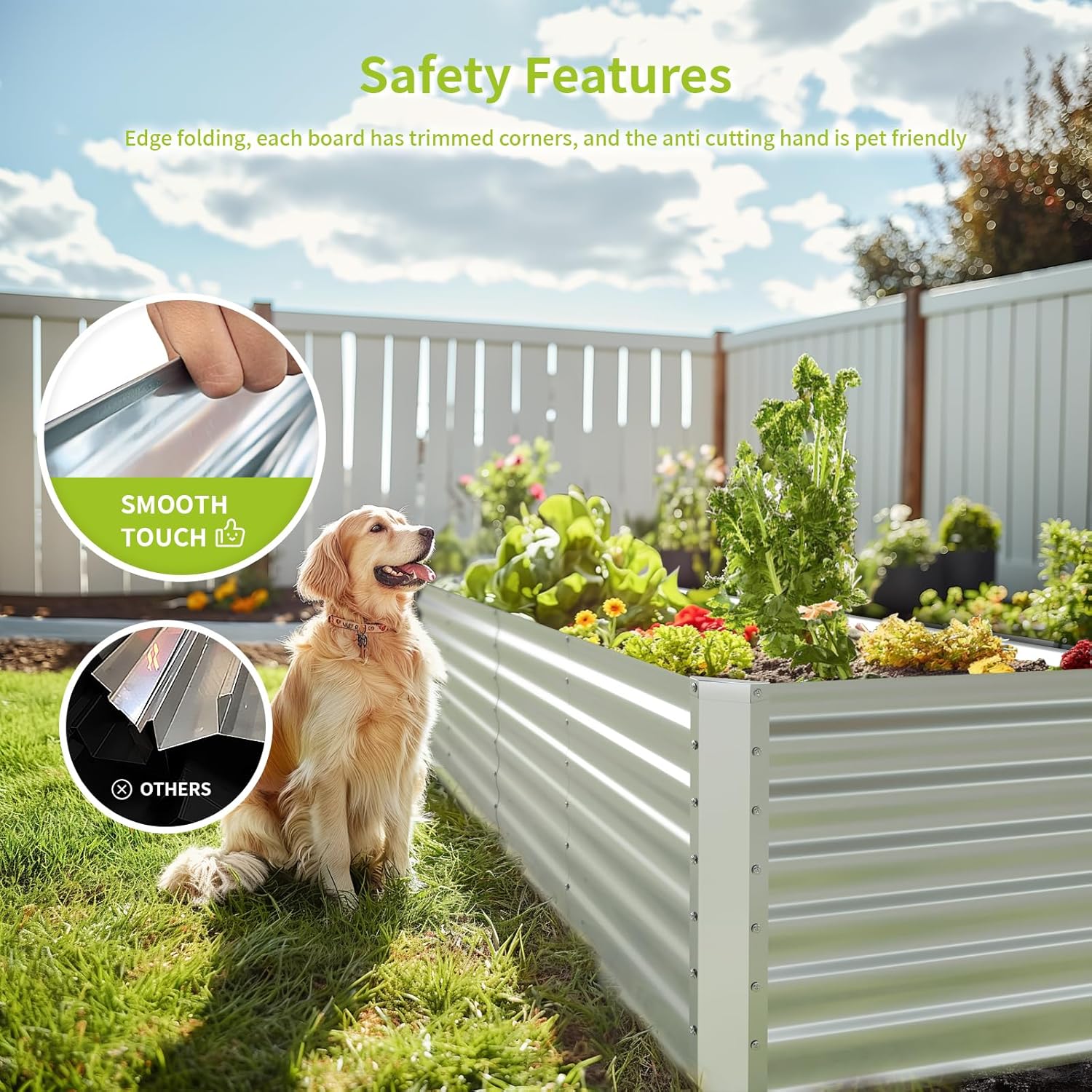 แปลงปลูกผักยกพื้นแบบชุบสังกะสี - Raised Garden Bed บทวิจารณ์และราคา