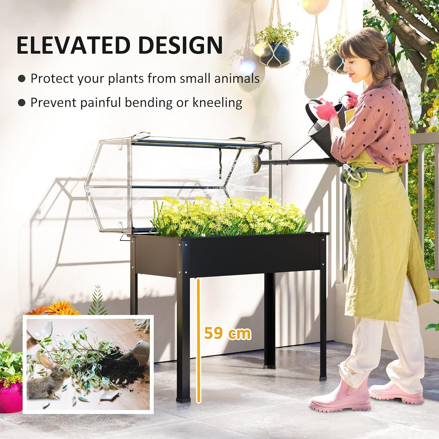 แปลงปลูกผักยกพื้นสำหรับใช้งานก - Raised Garden Bed บทวิจารณ์และราคา
