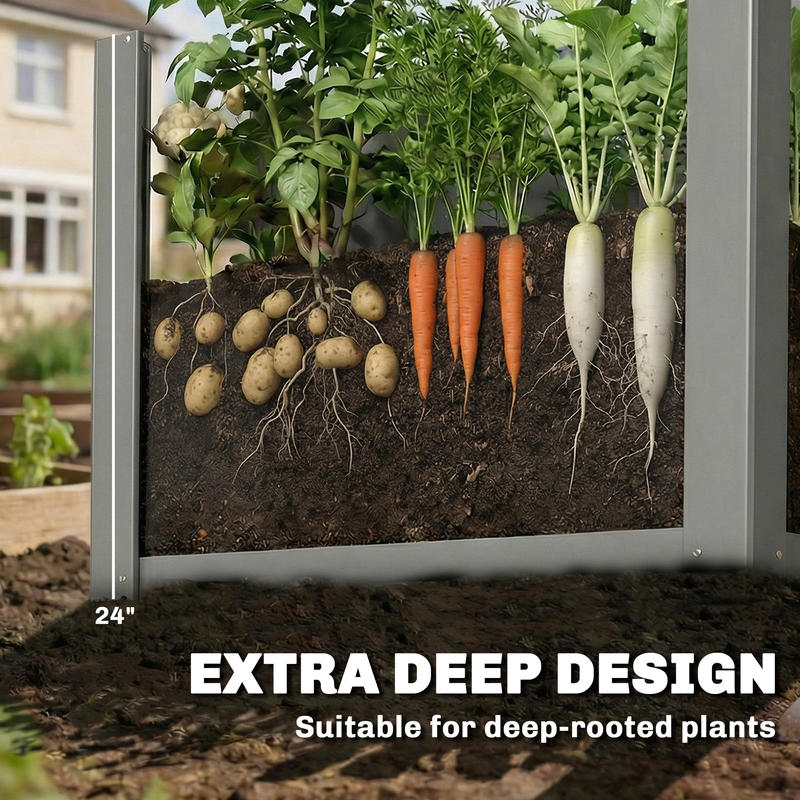 แปลงปลูกผักยกพื้น Outsunny แบบ - Raised Garden Bed บทวิจารณ์และราคา