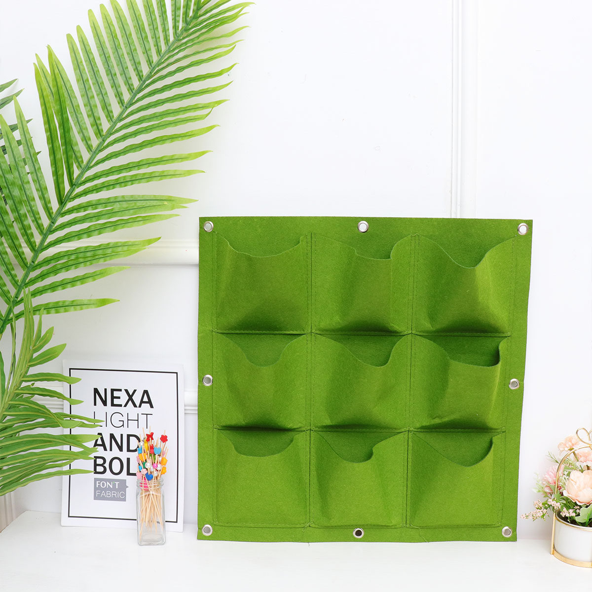 กระเป๋าแขวนต้นไม้แบบ 9 ช่อง ทำ - Vertical Planter บทวิจารณ์และราคา