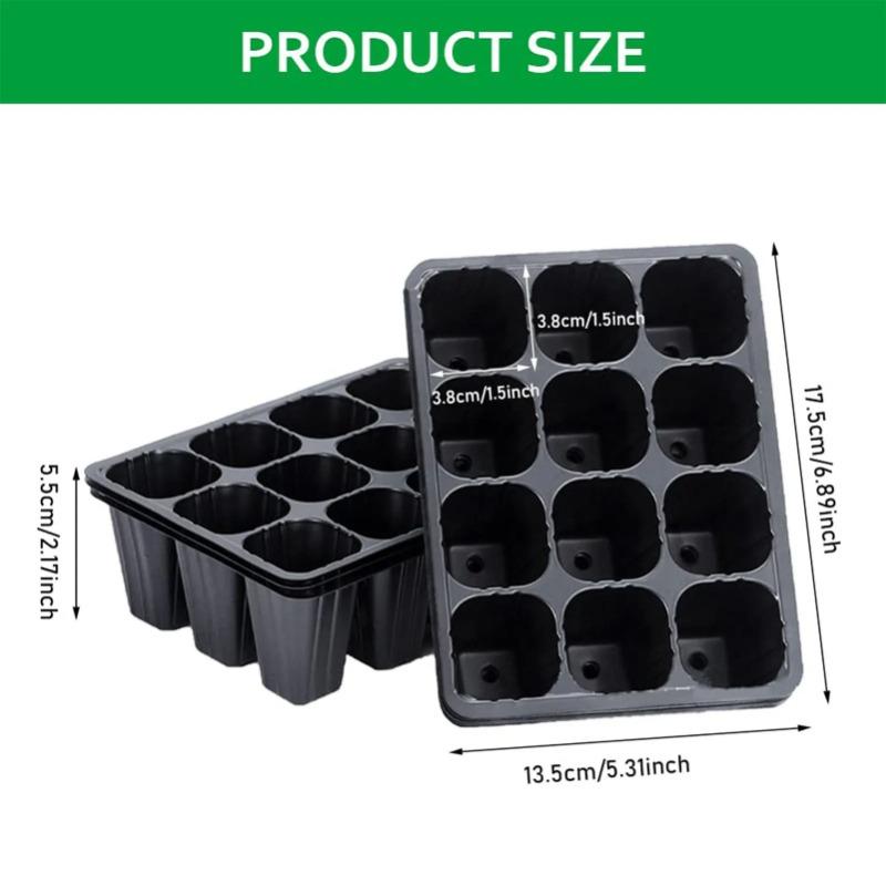 12 หลุมผักต้นกล้าหม้อต้นกล้าถา - Seed Starter Tray บทวิจารณ์และราคา