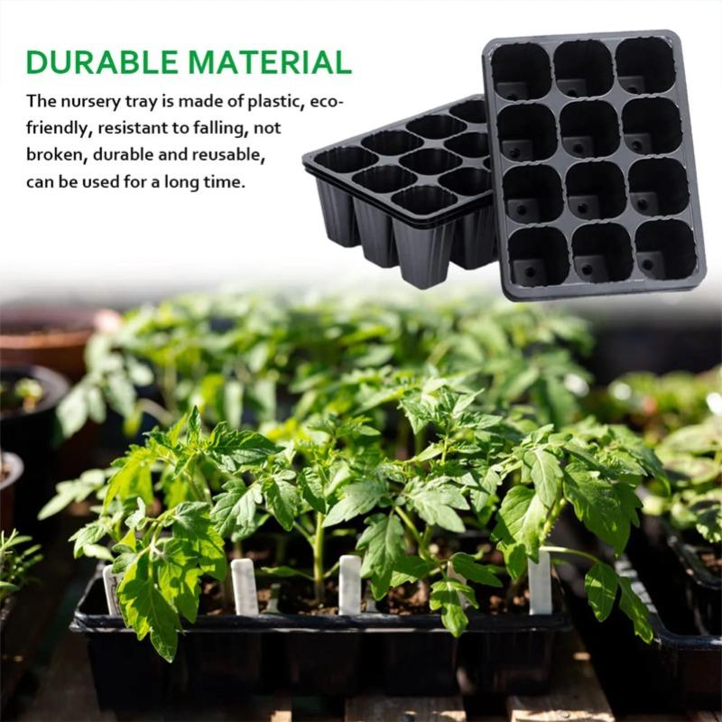 12 หลุมผักต้นกล้าหม้อต้นกล้าถา - Seed Starter Tray บทวิจารณ์และราคา