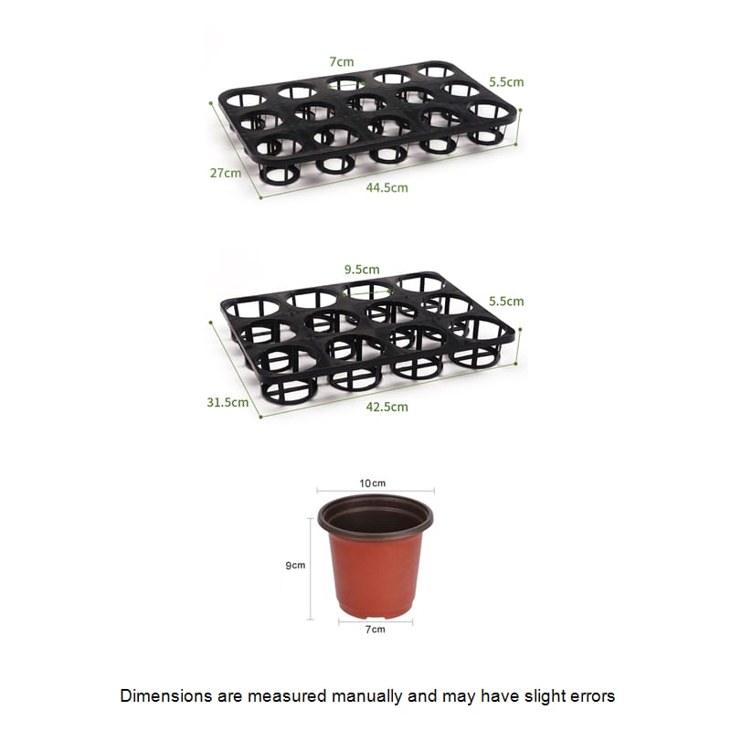 ชุดถาดปลูกพลาสติกสองสี กระถางเ - Seed Starter Tray บทวิจารณ์และราคา