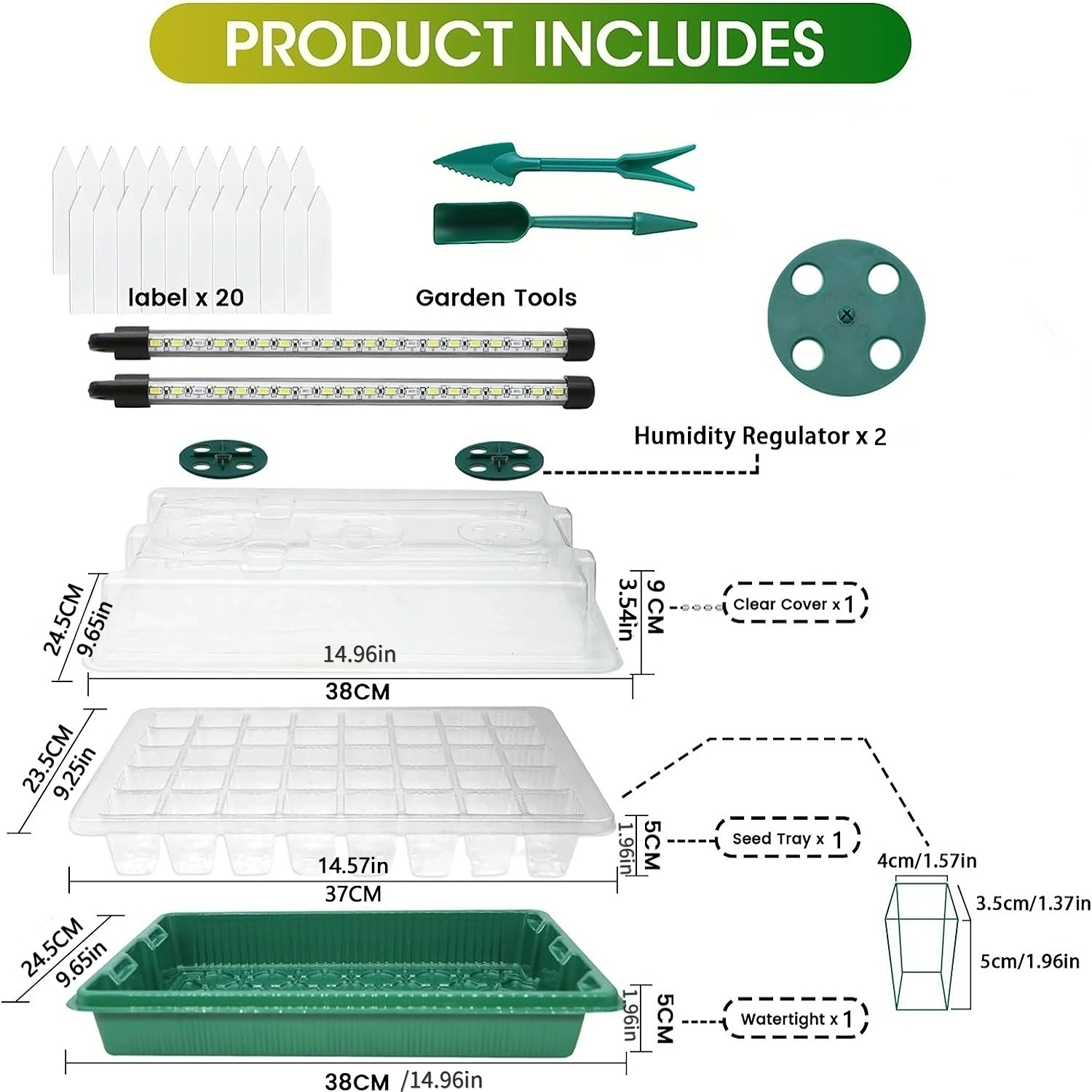 ถาดเพาะเมล็ดพร้อมไฟปลูกต้นไม้  - Seed Starter Tray บทวิจารณ์และราคา