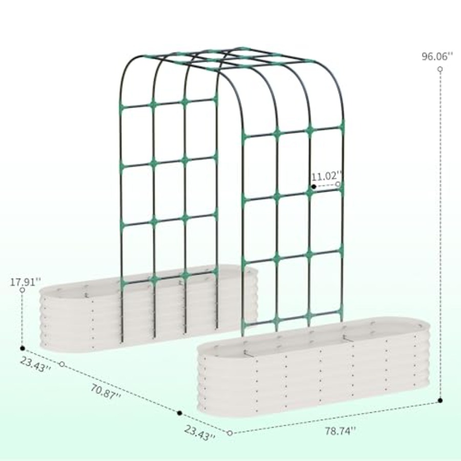 แปลงปลูกผักแบบยกสูงเคลือบสังกะ - Raised Garden Bed บทวิจารณ์และราคา