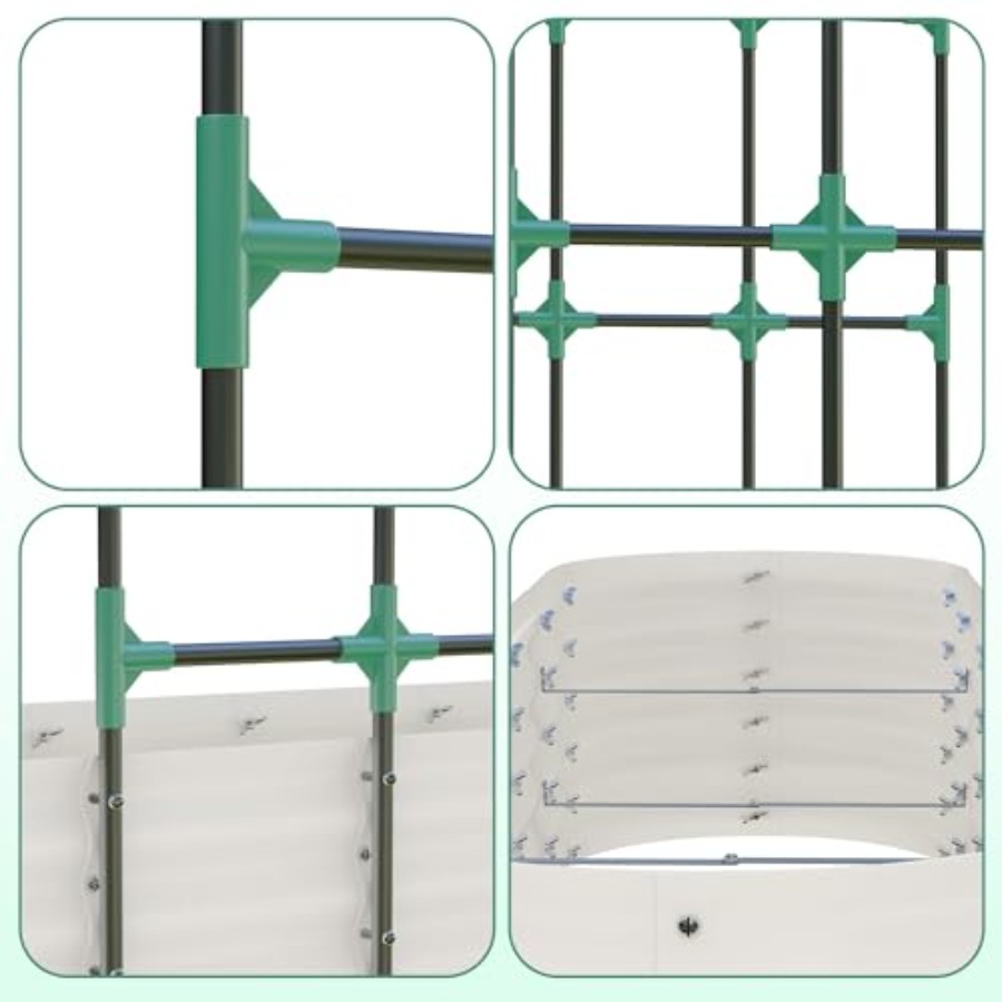 แปลงปลูกผักแบบยกสูงเคลือบสังกะ - Raised Garden Bed บทวิจารณ์และราคา
