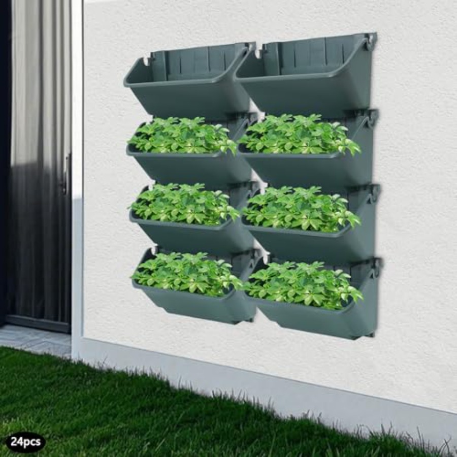 กระถางปลูกต้นไม้แนวตั้งสำหรับใ - Vertical Planter บทวิจารณ์และราคา