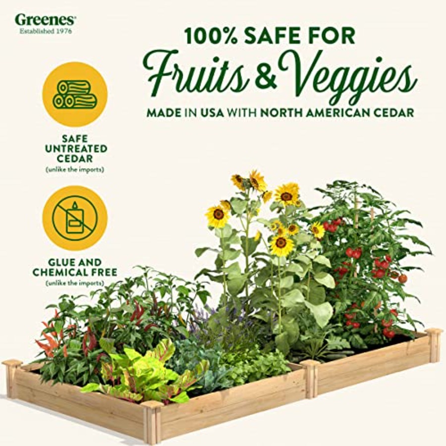 แปลงปลูกผักแบบยกสูงสำหรับใช้ภา - Raised Garden Bed บทวิจารณ์และราคา