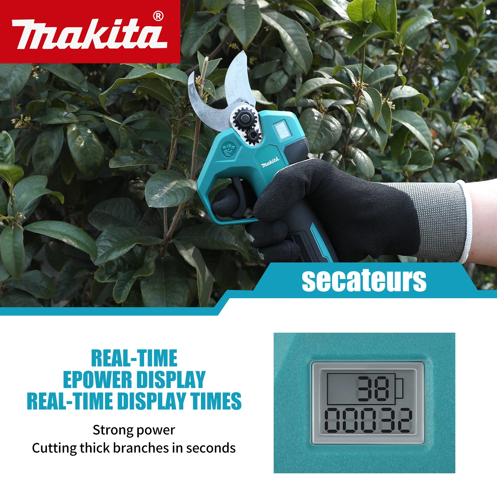 กรรไกรตัดแต่งกิ่งไม้ไฟฟ้าไร้สา - Pruning Shears บทวิจารณ์และราคา
