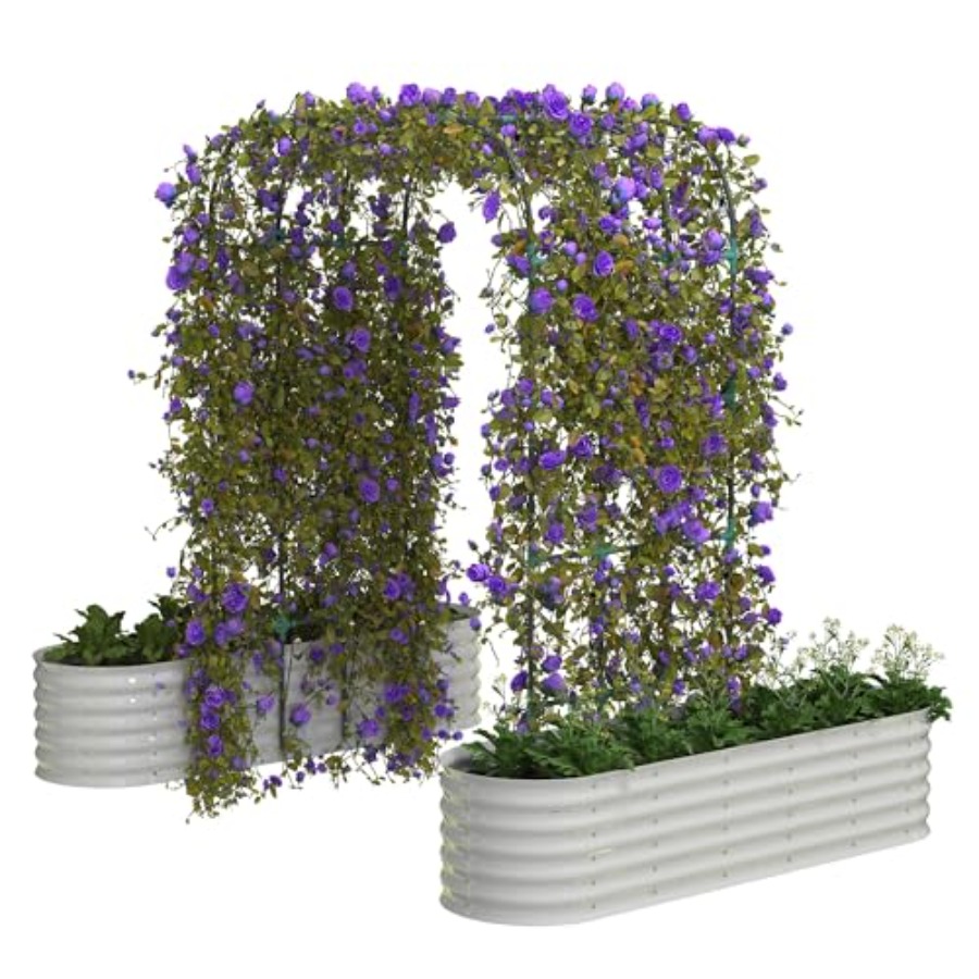 แปลงปลูกผักยกพื้นชุบสังกะสีขนา - Raised Garden Bed บทวิจารณ์และราคา