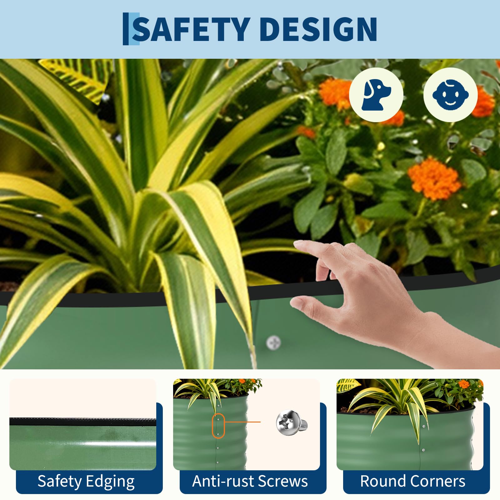 แปลงปลูกผักยกพื้นชุบสังกะสี ขน - Raised Garden Bed บทวิจารณ์และราคา