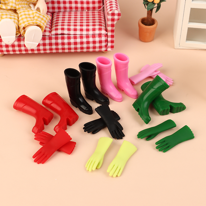 1 ชุด 1:12 บ้านตุ๊กตาจิ๋วรองเท - Garden Gloves บทวิจารณ์และราคา