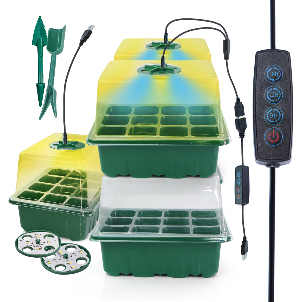 LED เนอสเซอรี่หม้อ Grow Light  - Seed Starter Tray บทวิจารณ์และราคา