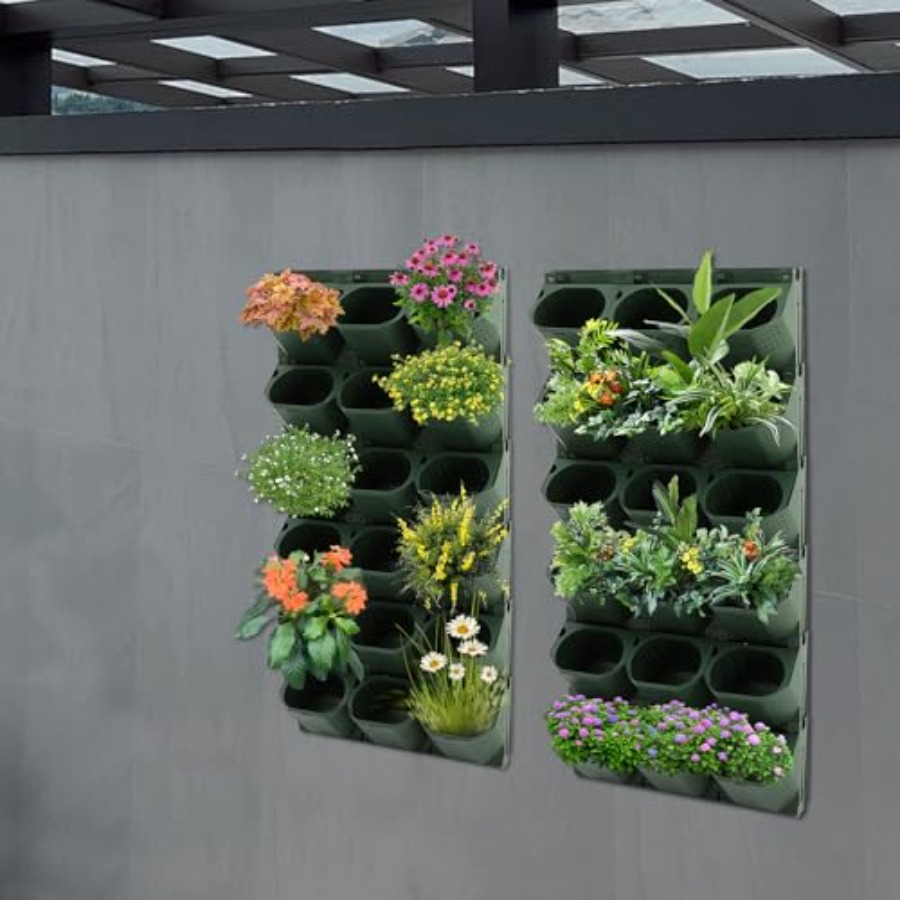 กระถางปลูกต้นไม้แบบติดผนัง 36  - Self Watering Planter บทวิจารณ์และราคา