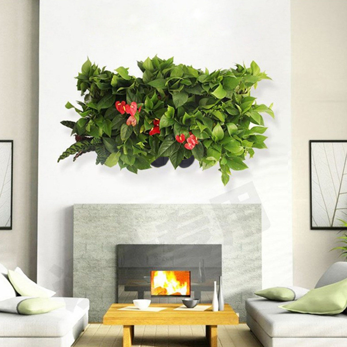 2 ชิ้น ถุงปลูกต้นไม้แบบแขวนผนั - Vertical Planter บทวิจารณ์และราคา