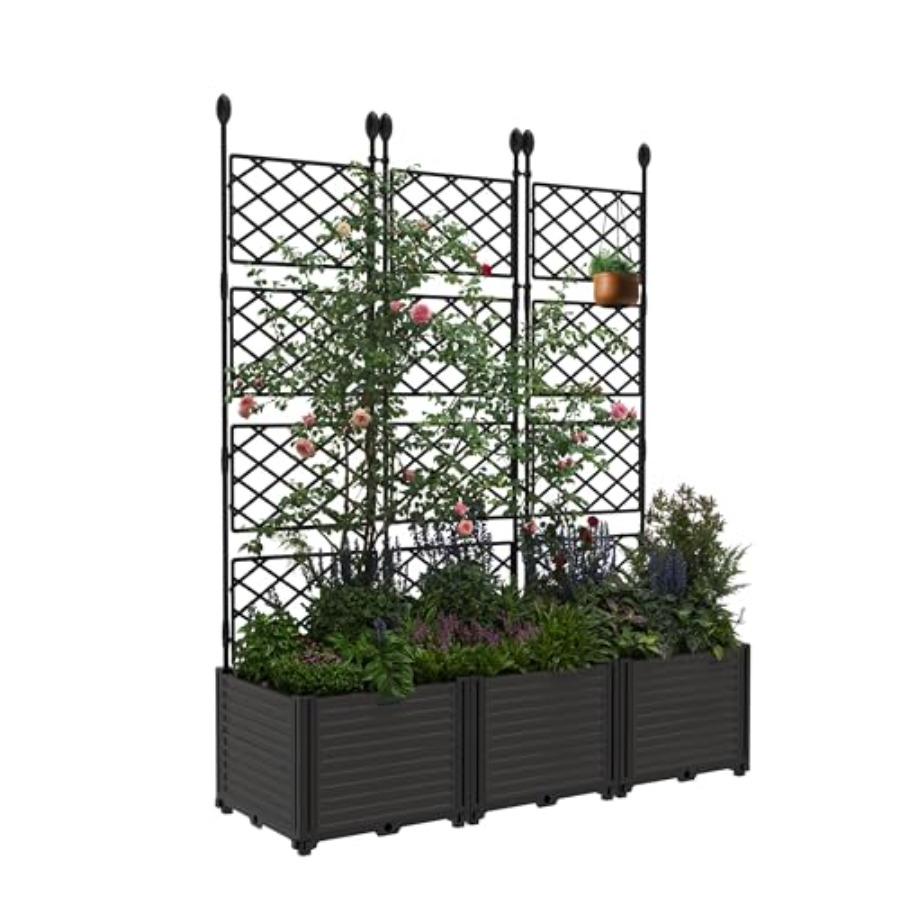 ชุดกระถางปลูกแบบยกสูง 3 ชิ้น พ - Raised Garden Bed บทวิจารณ์และราคา