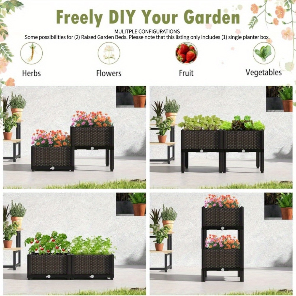 กระถางปลูกต้นไม้ยกพื้นพร้อมระบ - Raised Garden Bed บทวิจารณ์และราคา