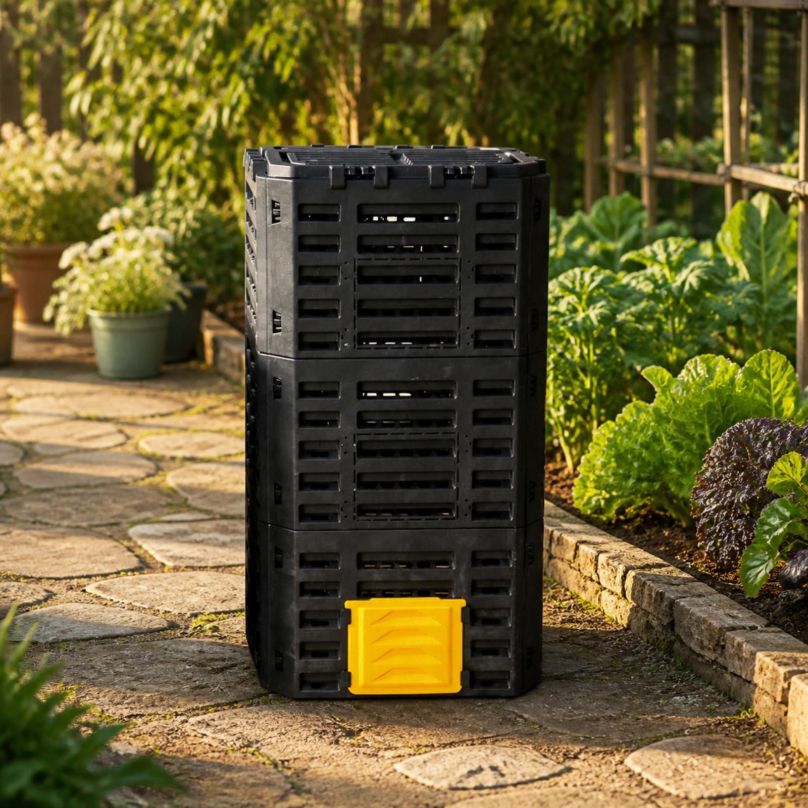 กล่องหมักปุ๋ยสำหรับสวนกลางแจ้ง - Compost Bin บทวิจารณ์และราคา