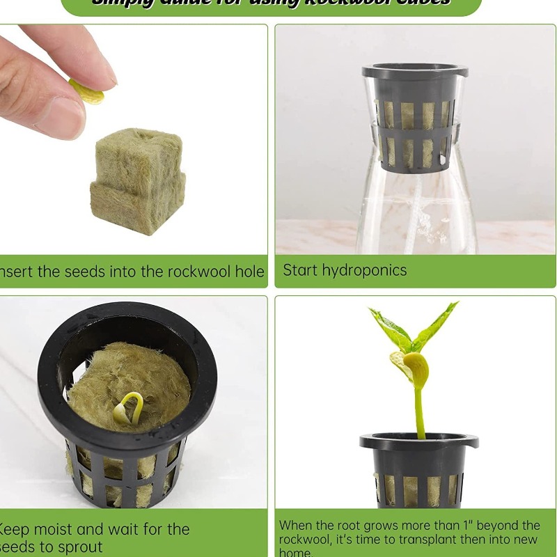 ก้อน Rockwool แบบไฮโดรโพนิก 72 - Hydroponic Kit บทวิจารณ์และราคา