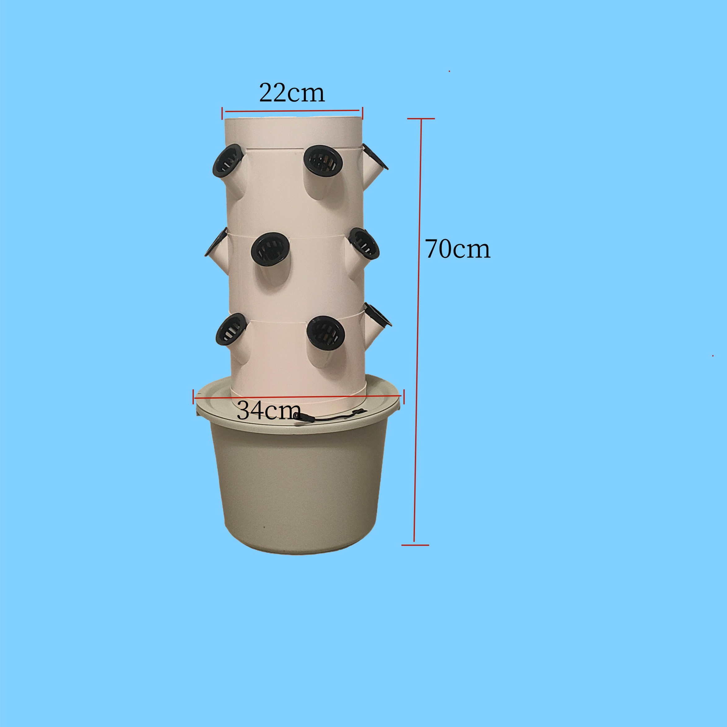 ระบบปลูกผักไฮโดรโพนิกส์แนวตั้ง - Hydroponic Kit บทวิจารณ์และราคา