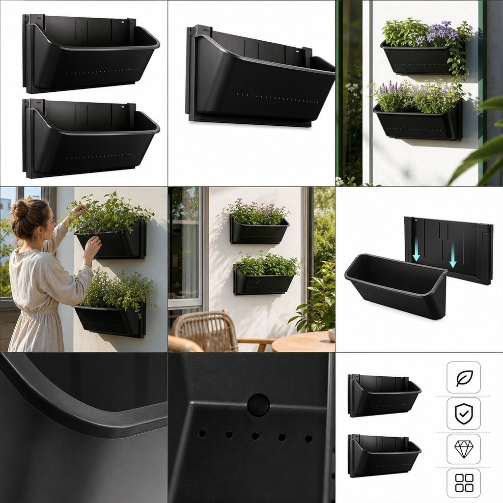 กระถางปลูกต้นไม้ติดผนังแนวตั้ง - Vertical Planter บทวิจารณ์และราคา